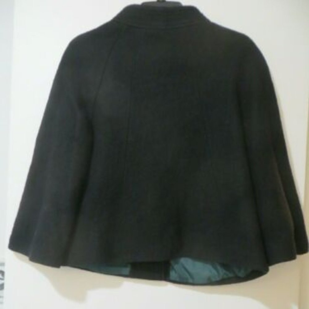 FINAL H & M BLACK WOOL CROPPED COAT JACKET - Picture 2 of 4